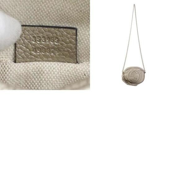 GUCCI Gold Leather Shoulder Bag - Picture 5 of 5